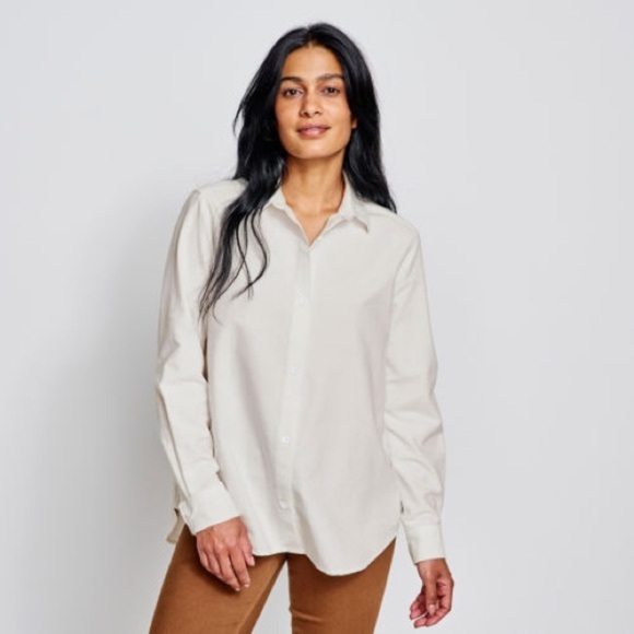 Orvis Tops - Orvis 100% Linen Women's Everyday Boyfriend Button Down Size XL White